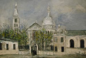 Church of St. Pierre de Montmartre by Maurice Utrillo