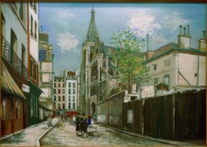 Saint-Séverin Church in Paris by Maurice Utrillo