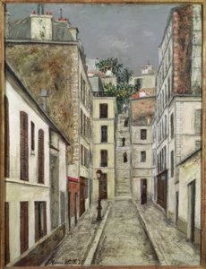 The Cottin Alley in Paris by Maurice Utrillo