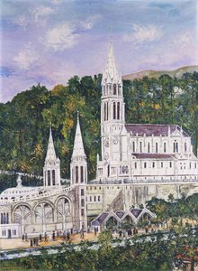 Notre Dame Cathedral at Lourdes by Maurice Utrillo