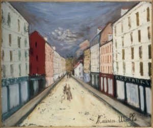 Paris Street by Maurice Utrillo