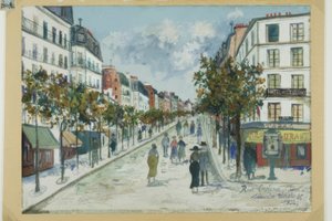 Rue Ordener, Paris von Maurice Utrillo