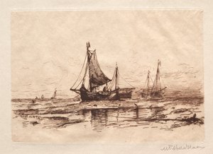 Fishing Boats on the Beach at Scheveningen