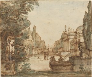 Capriccio with a Palladian Villa