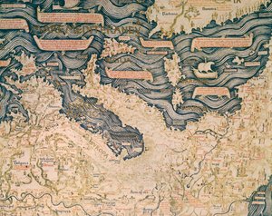 World map by Camaldolese monk Fra Mauro by Mauro Fra