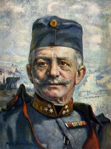 Portrait of Conrad von Hotzendorf, marshal of the Austro-Hungarian Army by Max Antlers