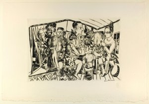 Behind the Scenes, plate three from Jahrmarkt
