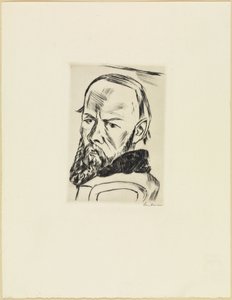 Portrait of Dostoevsky by Max Beckmann