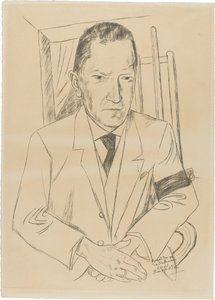 Portrait of Reinhard Piper (1879-1953) by Max Beckmann