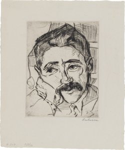 Portrait of Walter Carl (1884-1956) by Max Beckmann