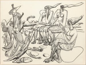 Birdplay by Max Beckmann