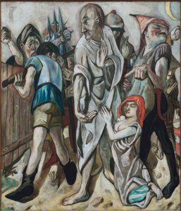 Christ and the Adulteress by Max Beckmann