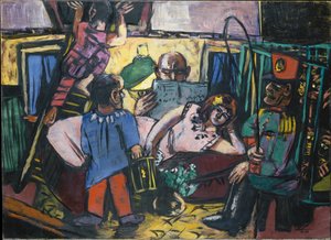 Circus Caravan by Max Beckmann