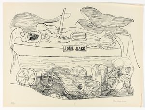 Dream of War, plate 10 from Day and Dream by Max Beckmann