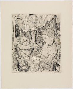 Family Scene (Beckmann Family) by Max Beckmann