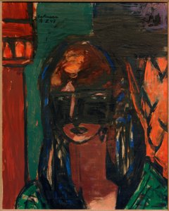 Woman with Mask by Max Beckmann