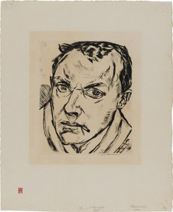 Large Self-Portrait by Max Beckmann