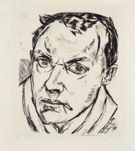 Large Self-Portrait by Max Beckmann
