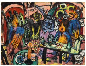 Hell of the Birds by Max Beckmann