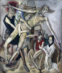 The Descent from the Cross. Painting by Max Beckmann (1884-1950)