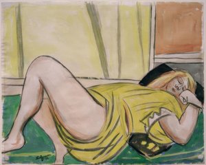 Reclining by Max Beckmann