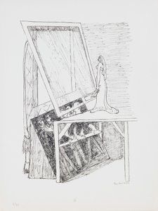 Magic Mirror, plate 13 from the portfolio “Day and Dream” by Max Beckmann