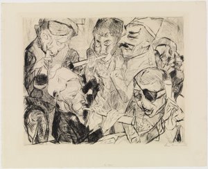 Cheers to New Year 1917 by Max Beckmann