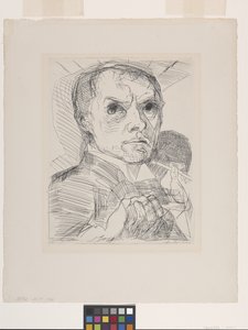 Self-Portrait With Stylus (Selbstbildnis Mit Griffel) by Max Beckmann