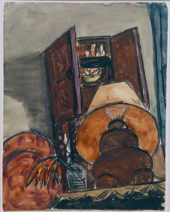 Still Life with Lamp by Max Beckmann