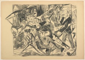 The Martyrdom (plate four from Die Hölle) by Max Beckmann