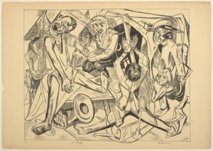The Night, plate seven from Die Hölle by Max Beckmann