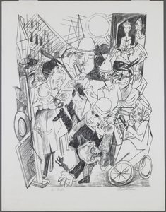The Street (Hell, plate 3) by Max Beckmann