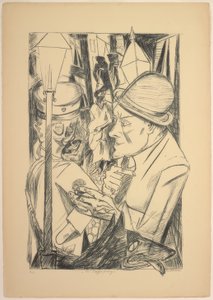 The Way Home, plate two from Die Hölle by Max Beckmann