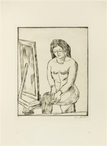Toilette (Before the Mirror) by Max Beckmann