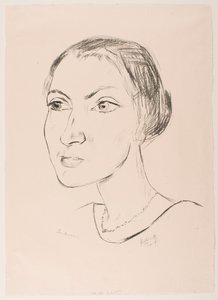 Woman with Necklace (Mrs. Parcus) by Max Beckmann