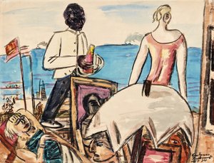 Zandvoort Beach Cafe by Max Beckmann