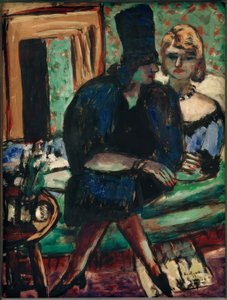 Two Women on the Sofa by Max Beckmann