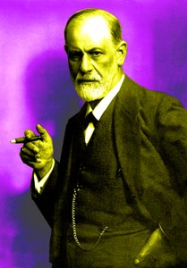 Austrian psychoanalyst Sigmund Freud in 1921 (photo by Max Halberstadt) by Max Halberstadt