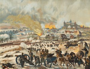 Battle of Montbeliard by Max Henze-Dassau