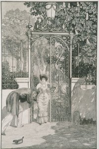At the Gate, plate 3 from the series “A Love: Opus X” by Max Klinger