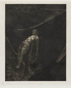 Back into Nothingness, plate fifteen from A Life by Max Klinger