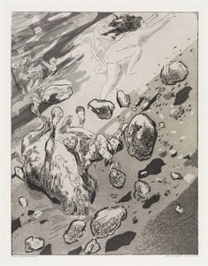 Landslide (Tent, Opus XIV, Part 1, No. 20) by Max Klinger