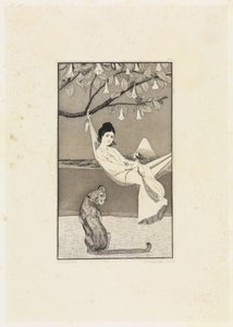 Dolce Far Niente (Siesta II) (Etched Sketches, Opus I, Sheet 8) by Max Klinger