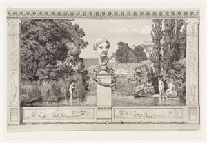 Evocation (Title Page / Extension Page) (Rescues of Ovidian Victims, Opus II, Sheet 1a) by Max Klinger