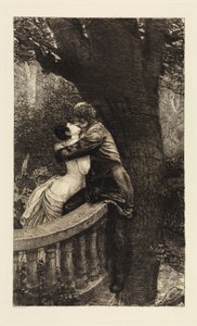 Kiss (In the Park) (A Love, Opus X, Plate 4) by Max Klinger