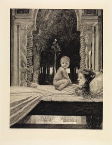 Mother and Child (Dead Mother) (On Death, Second Part, Opus XI, Plate 9) by Max Klinger