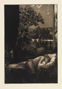 Night (Happiness) (A Love, Opus X, Plate 5) by Max Klinger