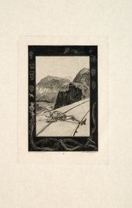 On the Rails, plate eight from On Death, Part I by Max Klinger