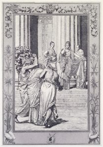 Psyche and Venus, plate 33 from the series “Cupid and Psyche: Opus V” by Max Klinger