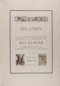 Title Page: A Life by Max Klinger